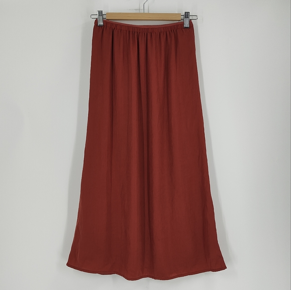 American Eagle | satin midi skirt